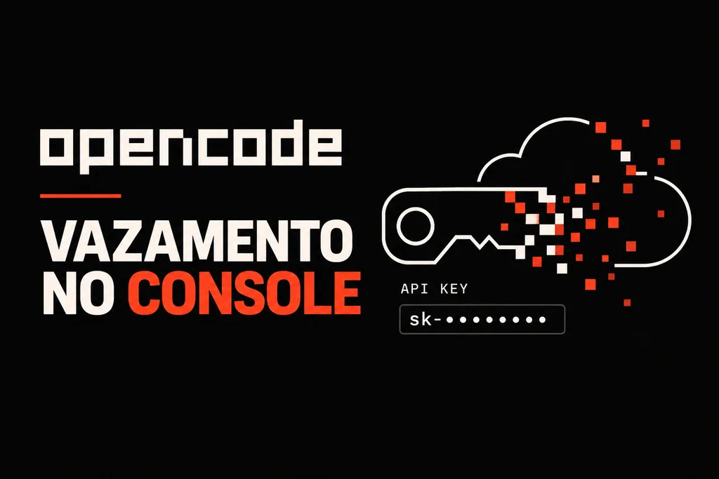 OpenCode: vazamento no Console com chave de API se fragmentando na nuvem